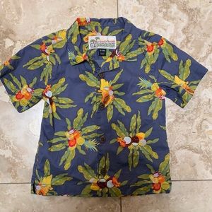 Patagonia button down 12-18m Hawaiian print